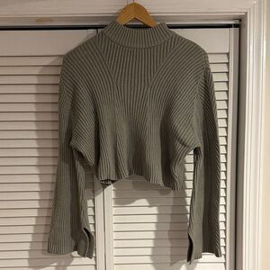 Ribbed Cropped Sweater